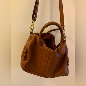 Genuine leather Fossil shoulder bag